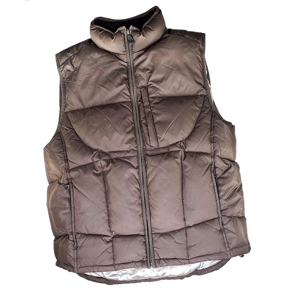 Gap Vintage Men's Brown Puffy Vest